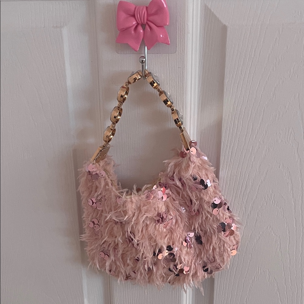 πβ¨ URBAN OUTFITERS Y2K Sequin Mini Pink Bag - Picture 8 of 8